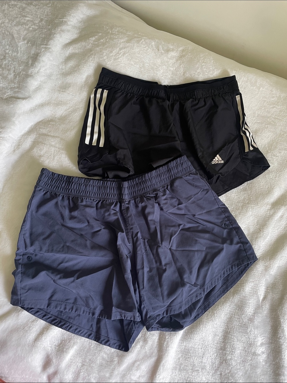 adidas Black & Navy Athletic Shorts set of 2